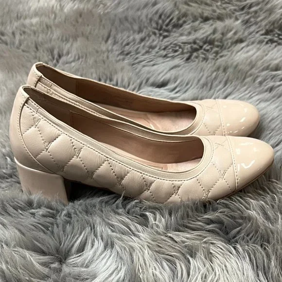 Vionic | Women's Olympia Ruby Quilted Pump | Nude | Size 8 - Picture 2 of 5